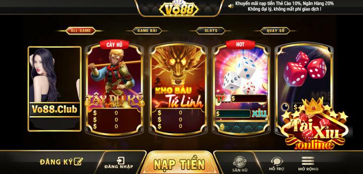 Những trò chơi hấp dẫn có mặt tại cổng game VO88 Club