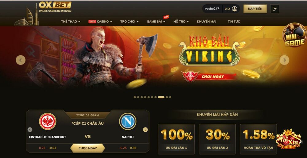 Oxbet - nhà cái cá cược trực tuyến uy tín đến từ Dubai 