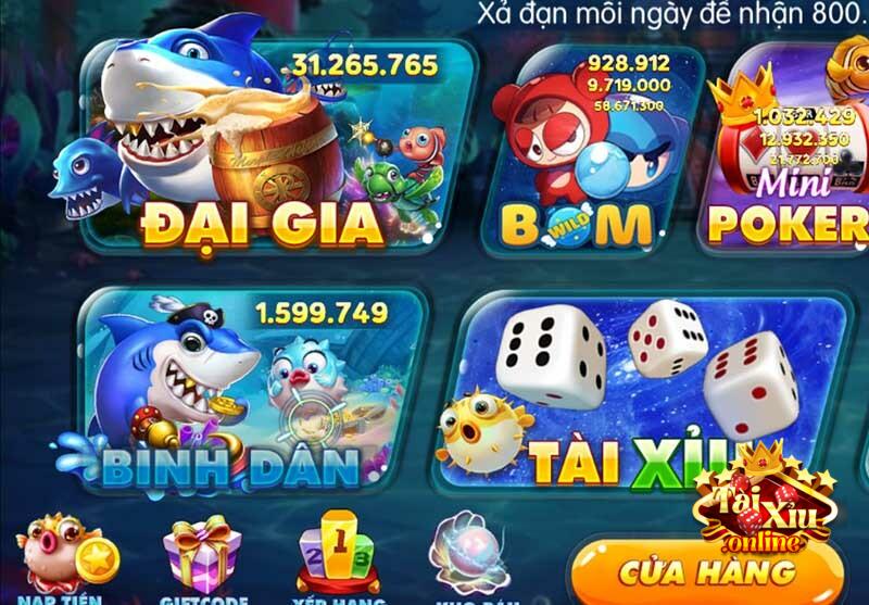 Cổng game còn vô cùng nổi bật và thu hút người chơi bởi rất nhiều siêu phẩm