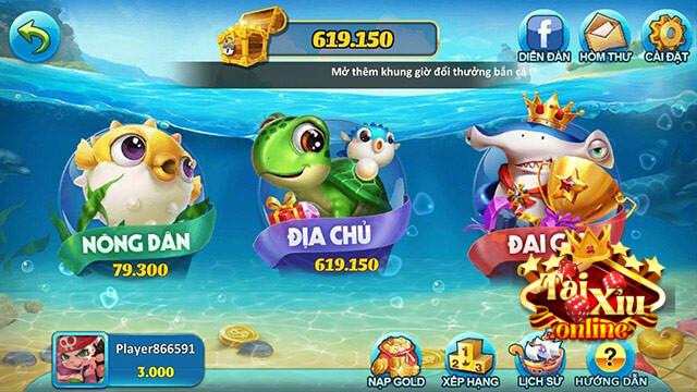 Vua bắn cá cung cấp kho game giải trí săn cá với nhiều loài sinh vật khác nhau